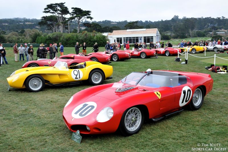 1961 Ferrari 250 TRI61 Fantuzzi Spider 0794TR and 1958 Ferrari 250 Testa Rossa Scaglietti Spider 0736TR TIM SCOTT