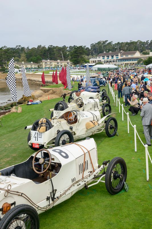 Three 1914 Mercedes Grand Prix racers Kimball Studios