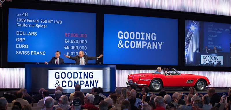 1959 Ferrari 250 GT LWB California Spider sold for $7,700,000