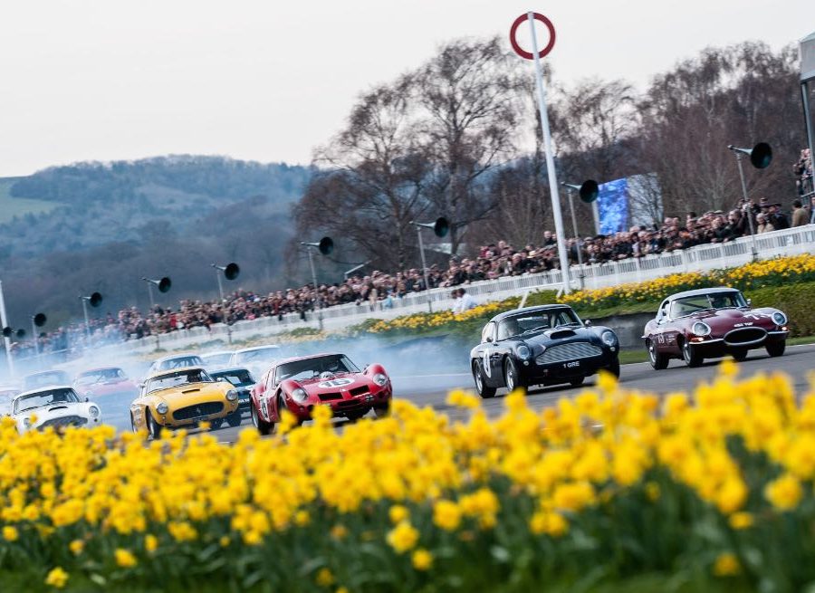 Start of the Moss Trophy at the 2014 Goodwood Members' Meeting