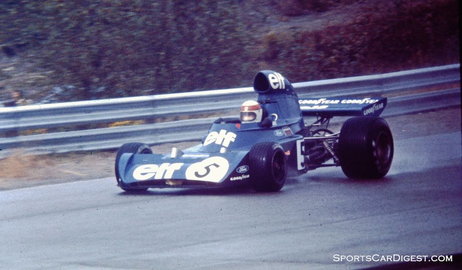 Jackie Stewart’s Tyrrell at speed