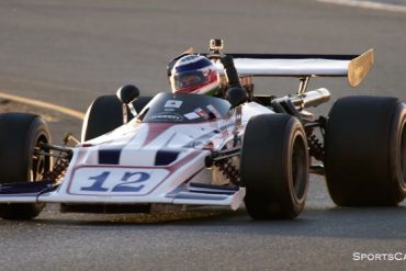 Seb Coppola's 1970 Lola T192 late Friday afternoon as the sun drops. DennisGray