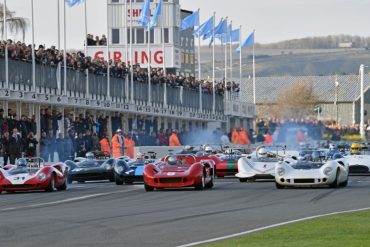 Start of the Bruce McLaren race for Pre-1966 CanAm and Group 7 Prototypes - Goodwood Members Meeting 2015 TIM SCOTT FLUID IMAGES