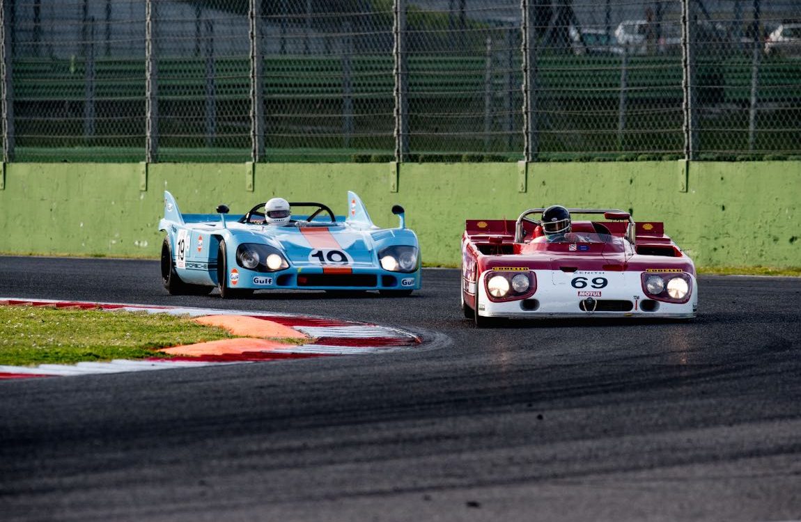 1971 Alfa Romeo T33 and 1970 Porsche 917 driven by Jurgen Barth