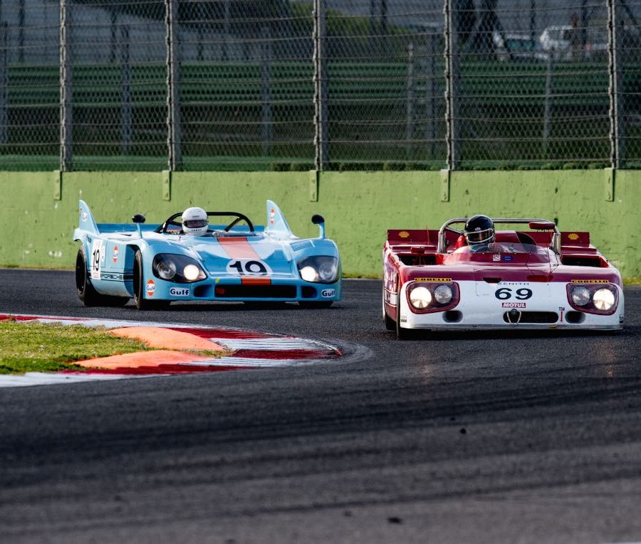 1971 Alfa Romeo T33 and 1970 Porsche 917 driven by Jurgen Barth