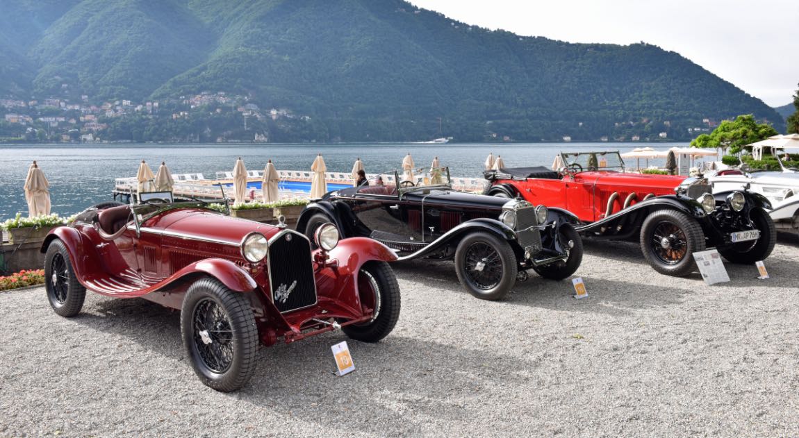 1932 Alfa Romeo 8C 2300 Zagato Spider, 1931 OM Superba 665 SSM, 1930 Mercedes-Benz 710 SS Tourer TIM SCOTT FLUID IMAGES