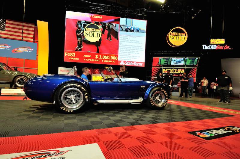 1967 Shelby 427 Cobra Roadster sold for $1,000,000