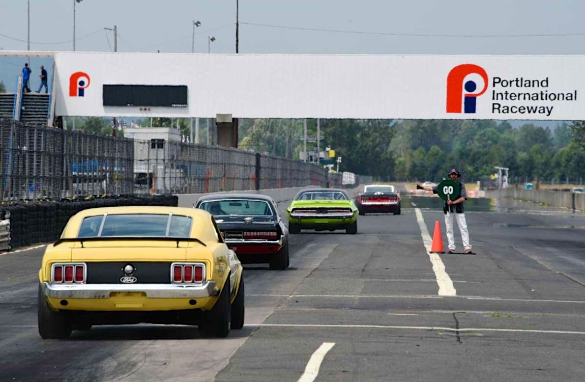 Historic Trans Am field at  Portland Historic Races 2015 Bill Wagenblatt