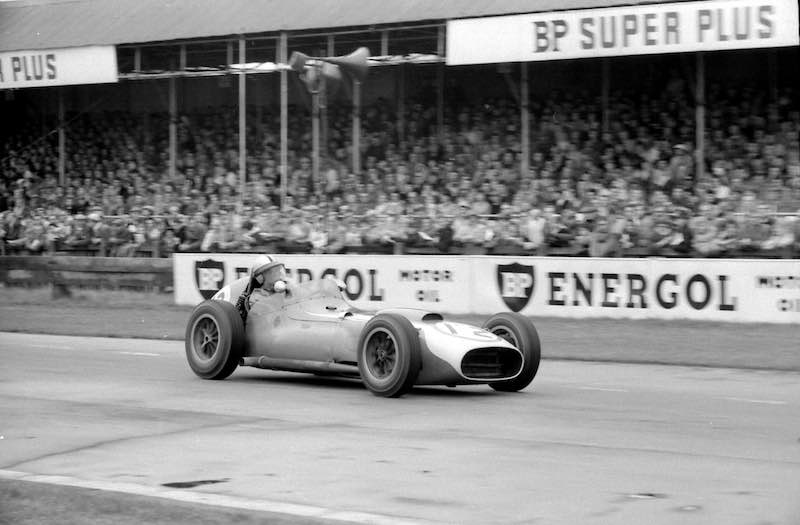Chuck Daigh in the Scarab F1 at Goodwood in 1961