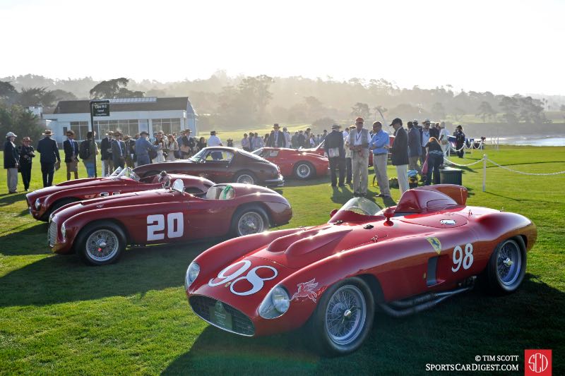 Ferraris in the Pebble Beach Road Races Class TIM SCOTT FLUID IMAGES