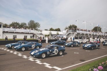 All original Shelby Daytona Coupes form up at Goodwood Revival Tom Shaxson
