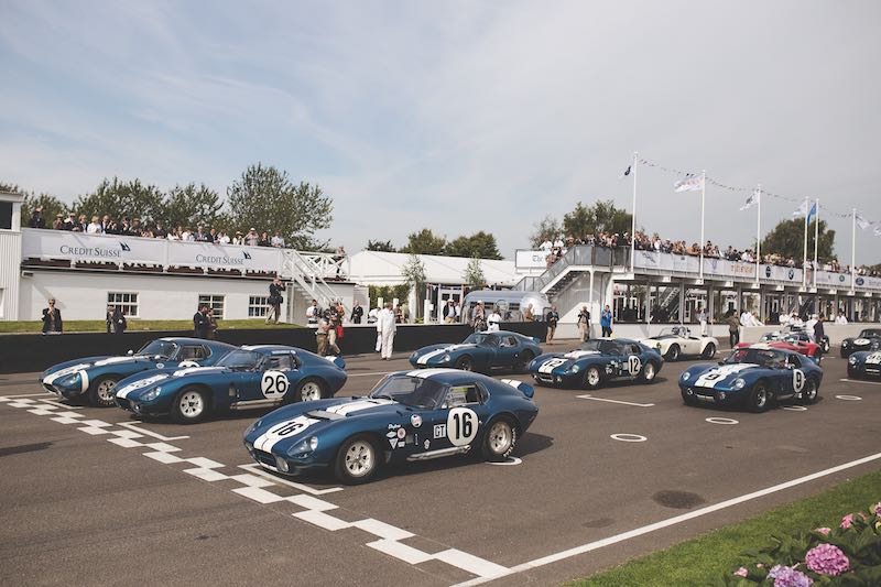 All original Shelby Daytona Coupes form up at Goodwood Revival Tom Shaxson