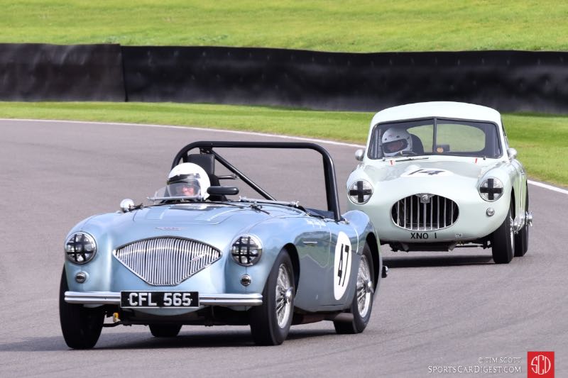 1953 Austin-Healey 100/4 and 1954 Jacobs-MG Coupe TIM SCOTT FLUID IMAGES