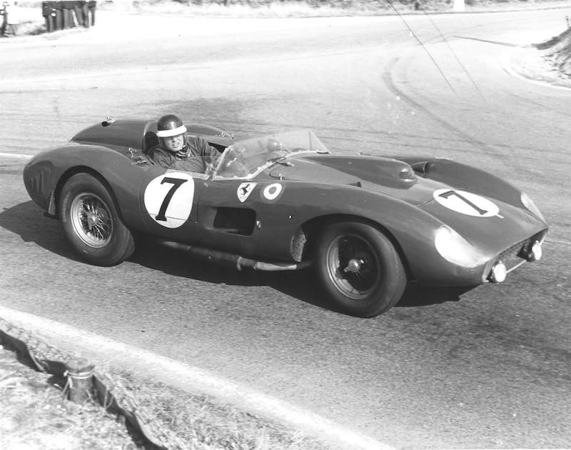 Mike Hawthorn and Luigi Musso raced the Ferrari 335 S Spider (chassis 0674) at Le Mans in 1957
