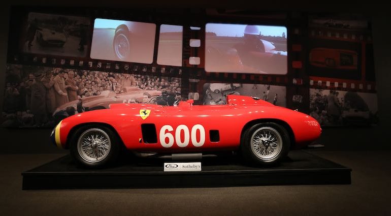 1956 Ferrari 290 MM sold for $28,050,000 Ben Majors (c) 2015 courtesy RM Sotheby's
