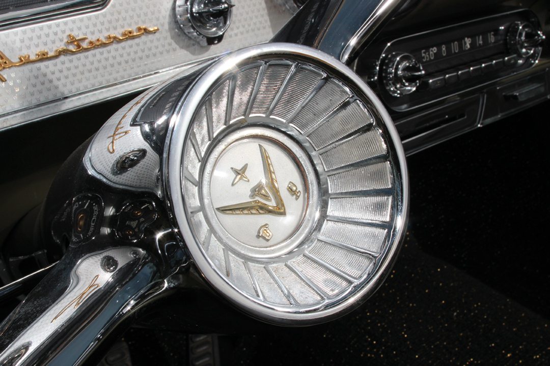 1958 DeSoto Adventurer steering wheel badge