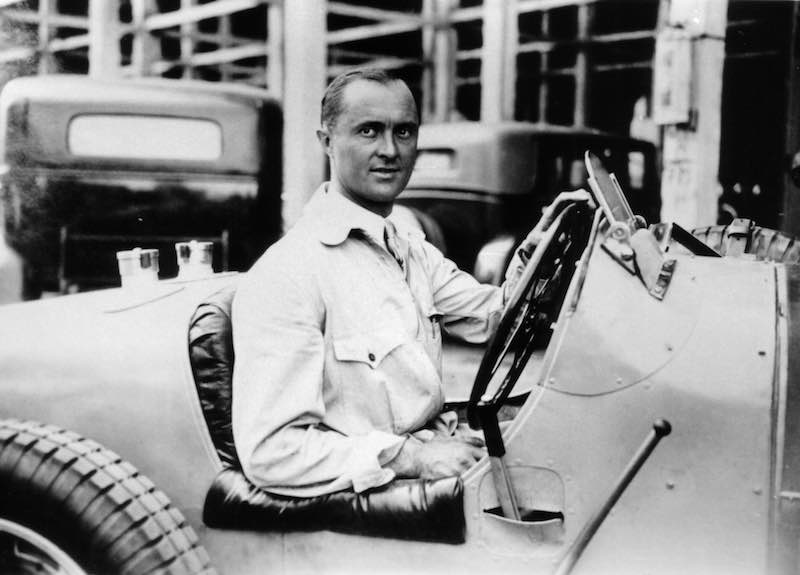 Louis Chiron, the patron of the new Bugatti super sports car, was a Bugatti works driver that won many important victories for the brand from Molsheim.
