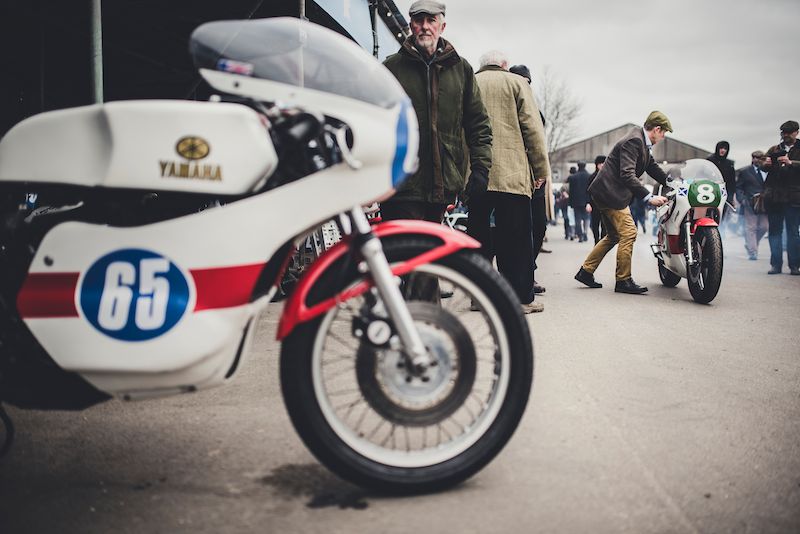 Bikes on the paddock at the 74th Goodwood Members' Meeting (Photo: Amy Shore)