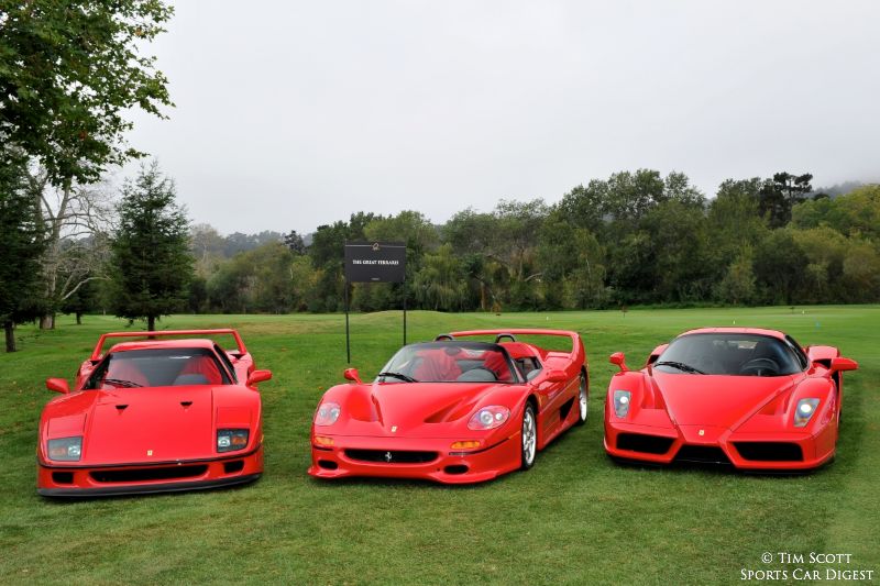 Ferrari F40, Ferrari F50 and Ferrari Enzo TIM SCOTT