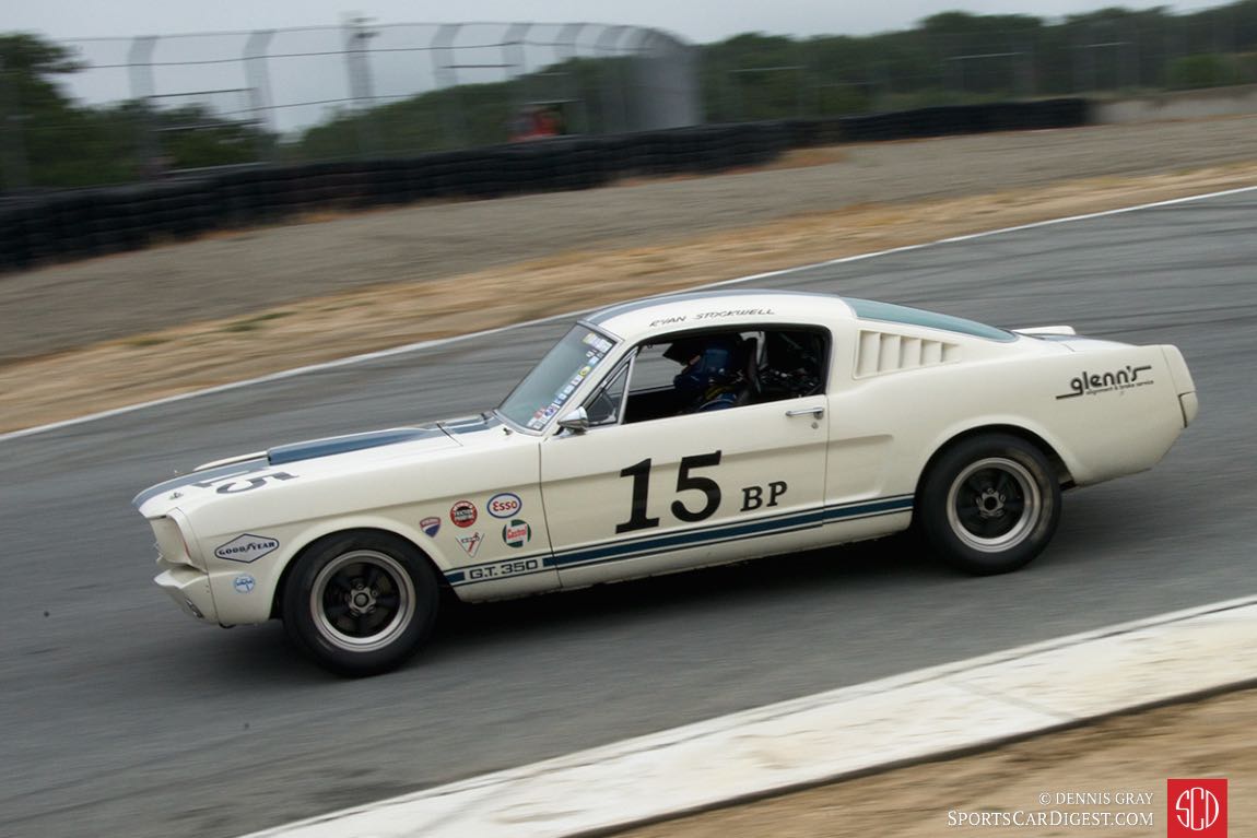 Bob Stockwell - 1965 Ford Mustang in turn 8 The Corkscrew. DennisGray