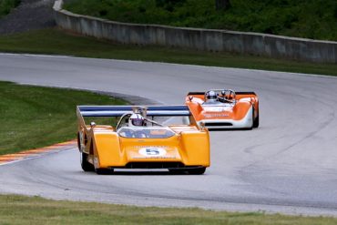 Chris MacAllister, 71 McLaren M8F and Lilo Ben-Zicron, 68 Lola T160 Picasa