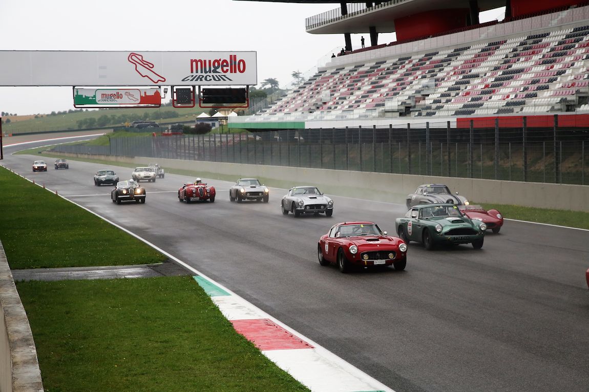 Full bore down the front straight at Mugello