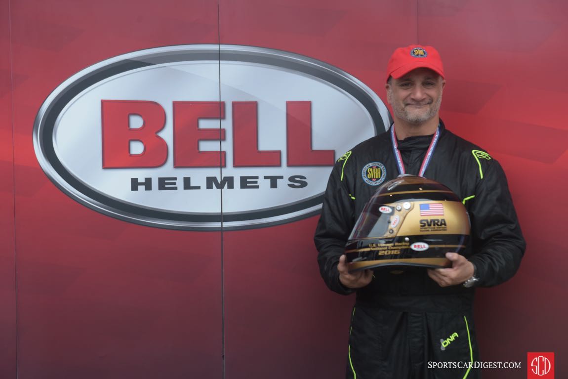 Tony Parella with his Gold Helmet.