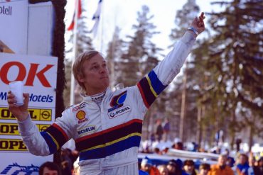 021 - WRC 1985. Su√®de. Vatanen. Peugeot 205 Turbo 16. Vainqueur. Podium