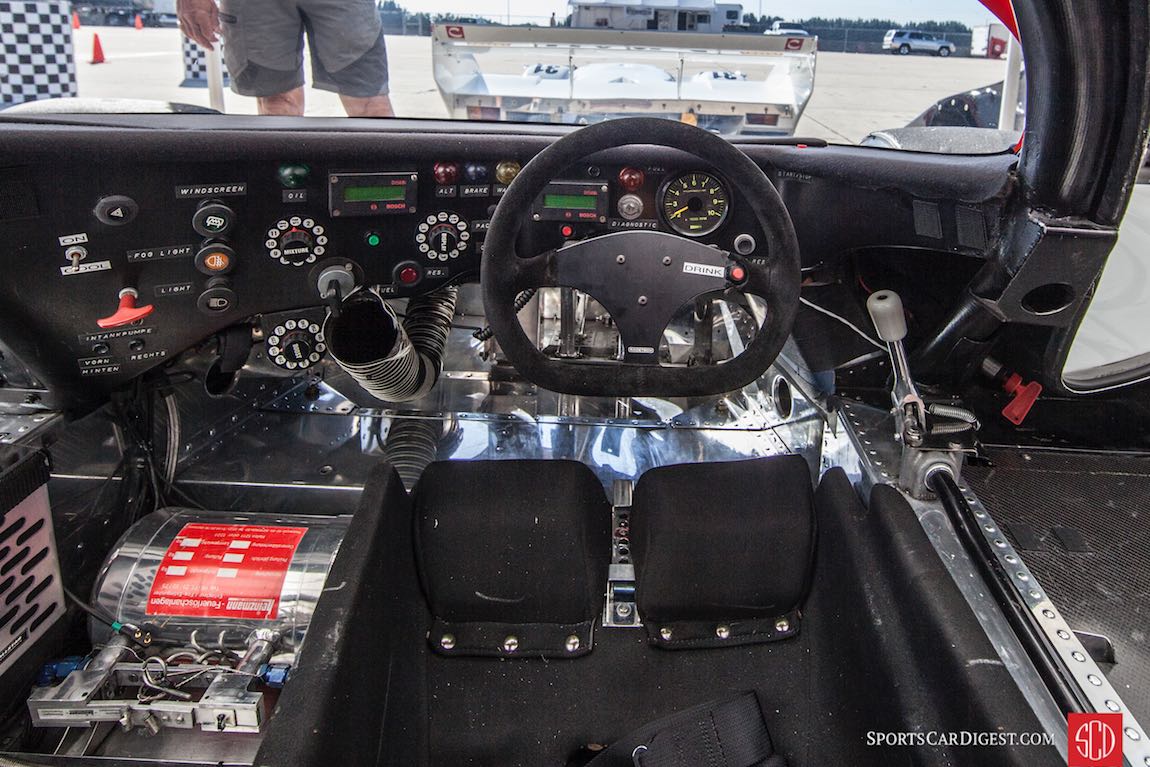 Driver's eye view 86 Porsche 962, Lopez Peter Falkner