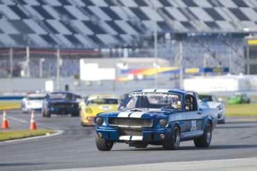 Russell Flynne looks solid in his 1966 Shelby GT350. Photo: Chuck Andersen