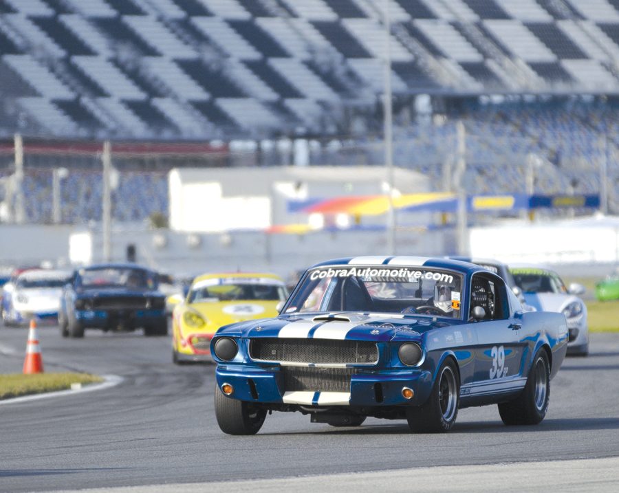 Russell Flynne looks solid in his 1966 Shelby GT350. 
Photo: Chuck Andersen