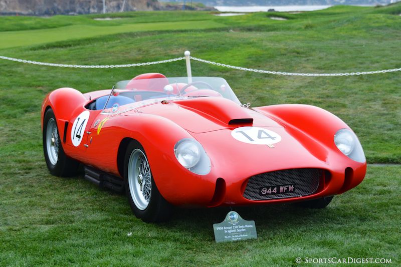 1958 Ferrari 250 Testa Rossa Scaglietti Spider 0728TR, winner of the 24 Hours of Le Mans in 1958 at the hands of Phil Hill and Olivier Gendebien