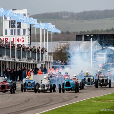 Start of the Varzi Trophy at the Goodwood Members Meeting 2017