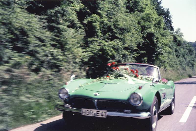 Herman Beliharz as seen in his 507 on his wedding day. Courtesy of the owner