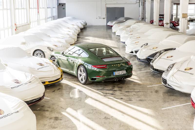 One-millionth Porsche 911 in the storage area