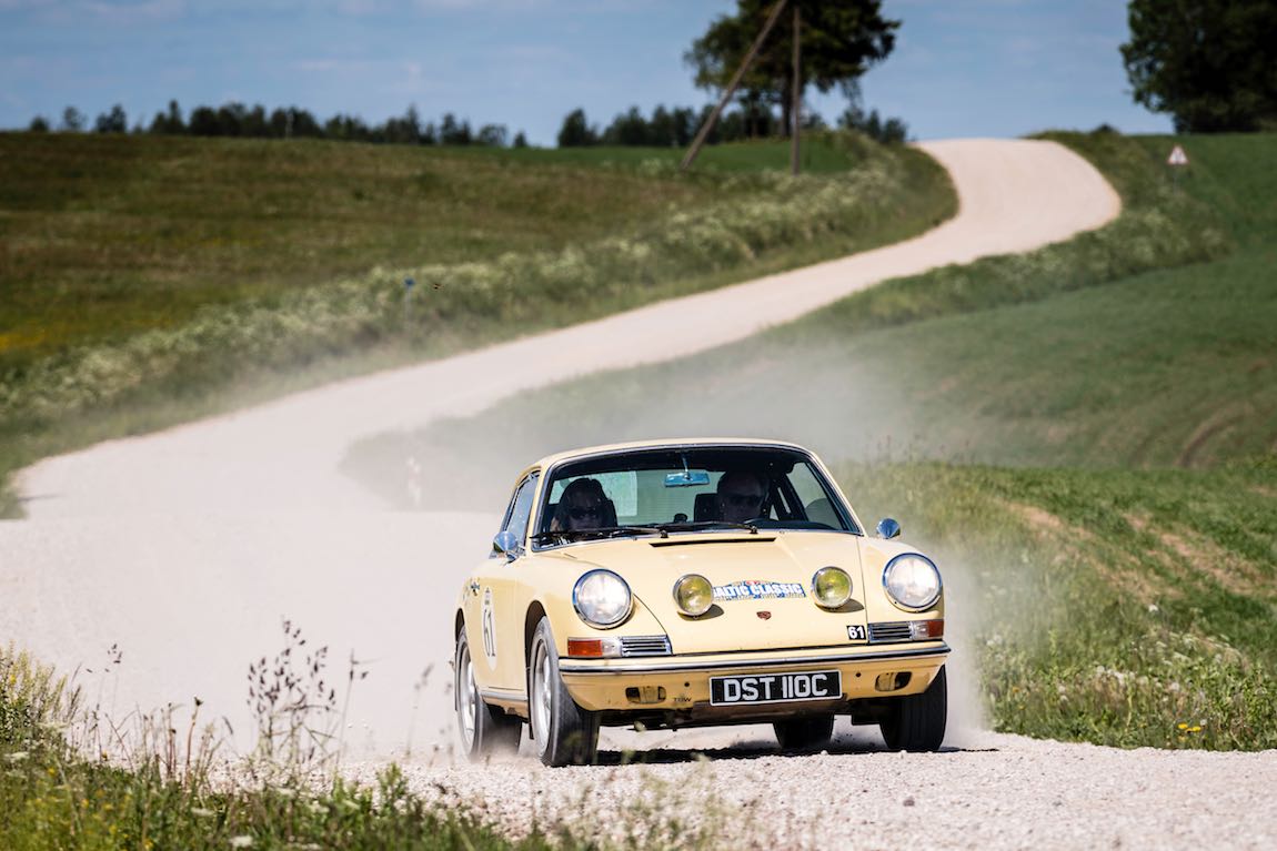 Baltic Classic 2017. Day 10. Liepaja - Kaunas, Car 61. Gavin Henderson(GB) / Diana Henderson(GB)1965 - Porsche 911