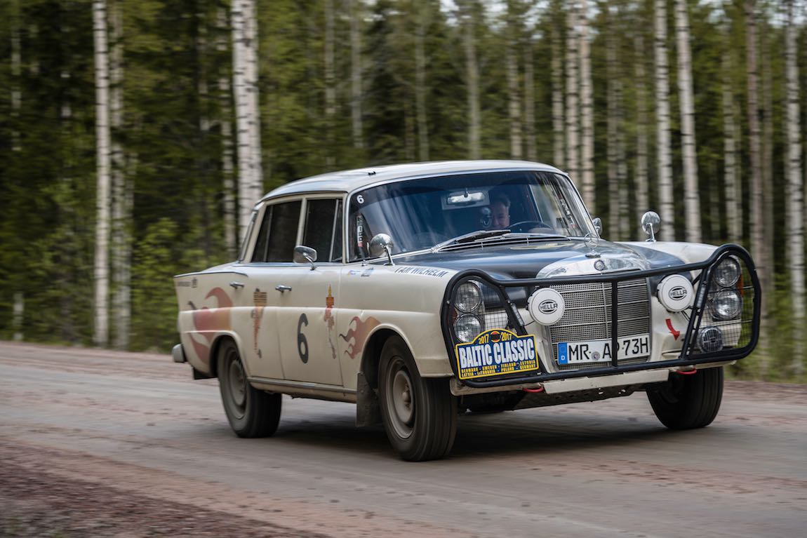 Baltic Classic 2017. Day 05. Turku -  Jvaskyla., Car 06. Giselher Stauzebach(D) / Rainer Wolf(D) 1965 Mercedes-Benz 220 SE b