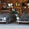 1957 Mercedes-Benz 300 SL Roadster and 1955 Mercedes-Benz 300 SL Gullwing
