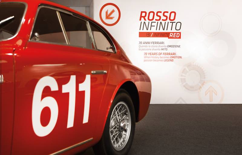 Under the Skin and Infinite Red Exhibits at Ferrari Museum Maranello