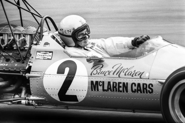 Bruce McLaren at the 1968 British Formula 1 Grand Prix  Mike Hayward
