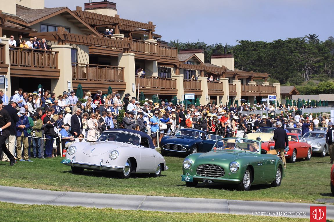 Lining up the winners at the Pebble Beach Concours d'Elegance 2017