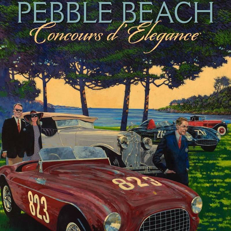 2017 Pebble Beach Concours Poster Art