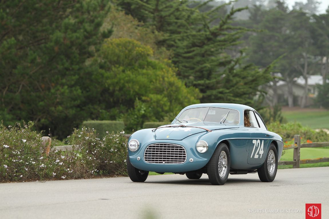 Ferrari 166 MM Berlinetta Touring 0026M finished first overall at the Mille Miglia in 1950