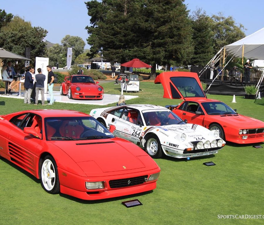 1994 Ferrari 348 Challenge,  1984 Ferrari 308 GTB Group B and 1982 Lancia 037