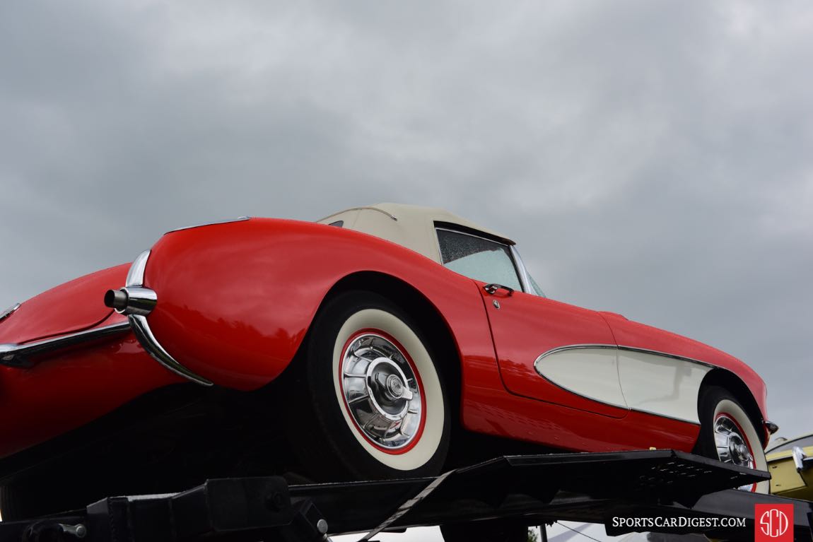 Unloading a Corvette auction car. Michael Casey-DiPleco