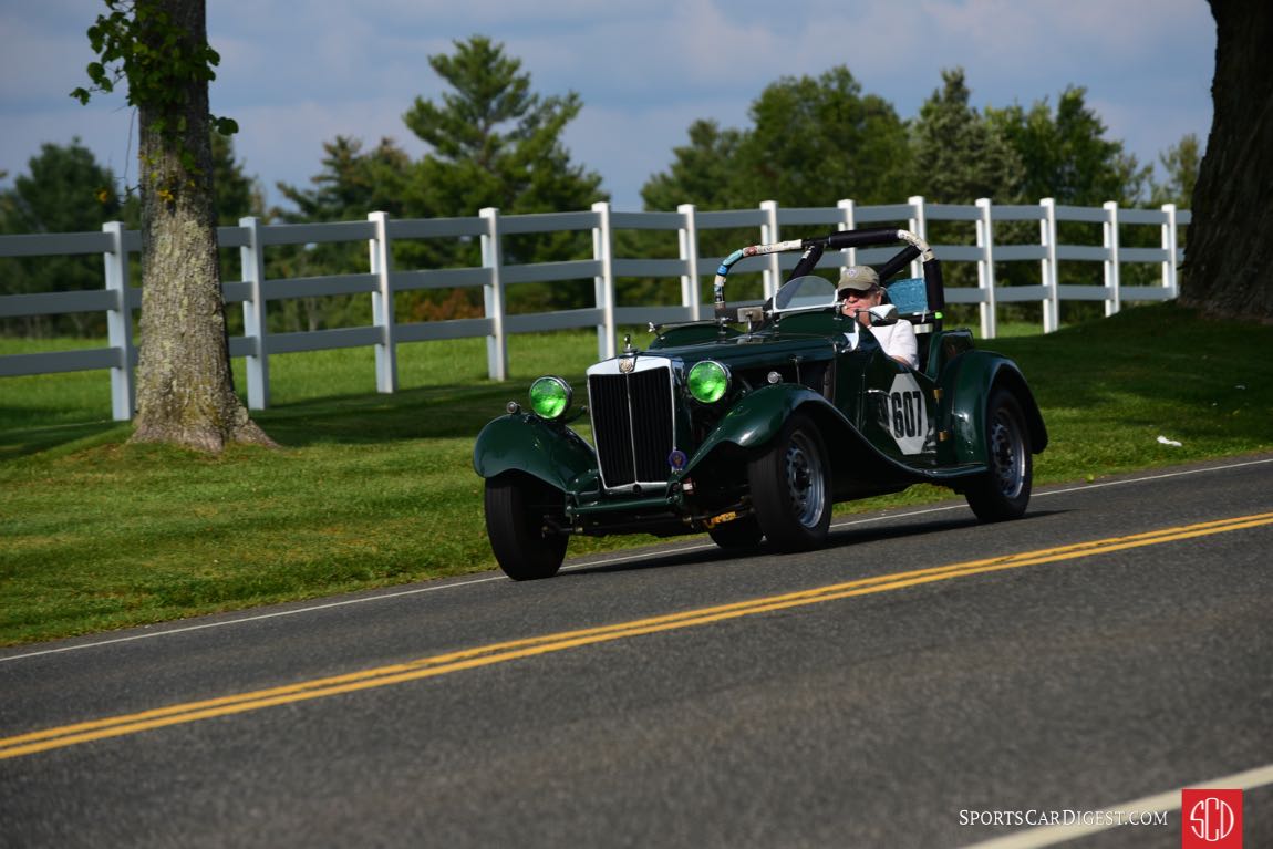 Parade of Race Cars. Mark Sherman- 1953 MG-TD. Michael Casey-DiPleco