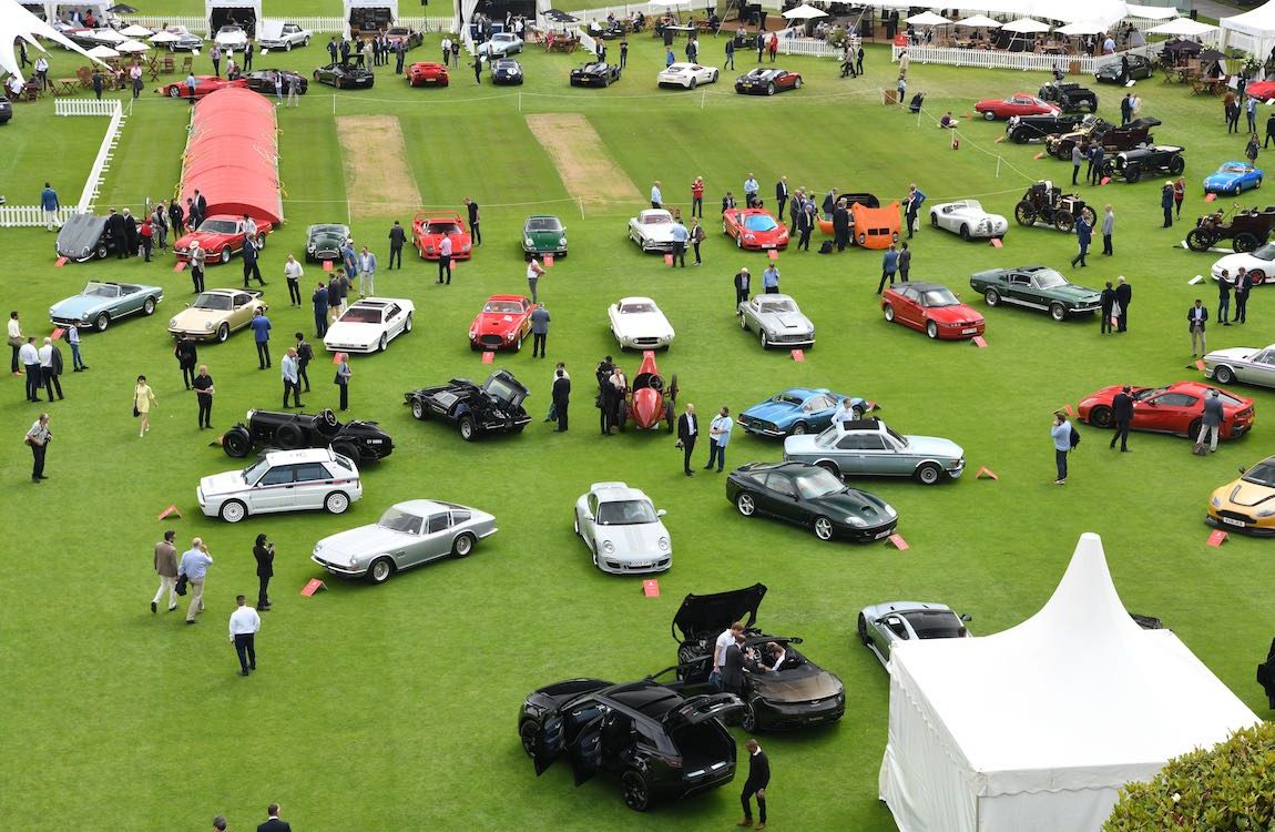 London Concours aerial view TIM SCOTT