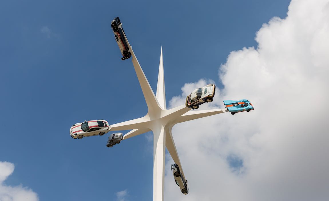 Porsche and Goodwood bring sports cars together with this sculpture by Gerry Judah Markus Leser