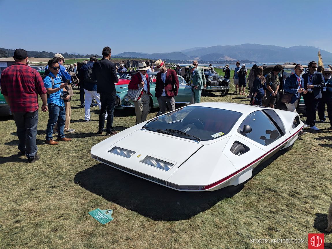 1970 Ferrari 512 S Modulo Pininfarina Coupe was designed by Paolo Martin at Pininfarina and unveiled at the 1970 Geneva Motor Show. This mid-engined design was based on Ferrari's 512 S racing chassis.