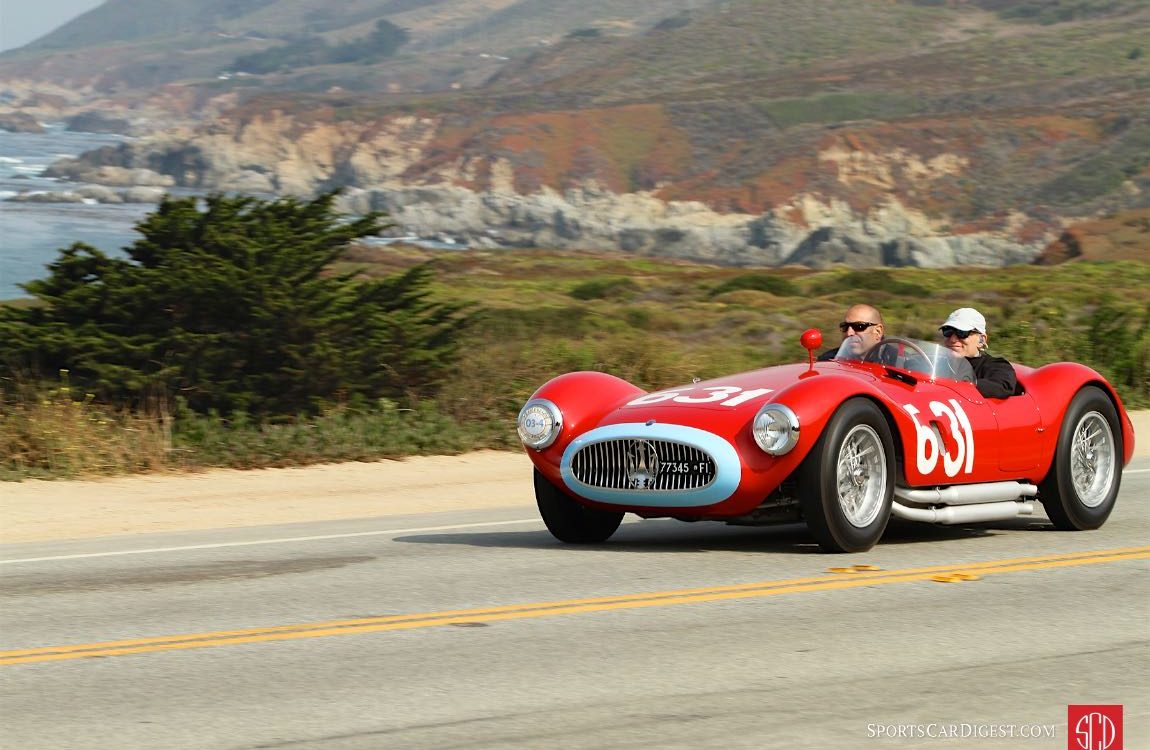 1955 Maserati A6GCS Frua Spyder first raced in the 1955 Mille Miglia, where it finished in twelfth place overall and third in class